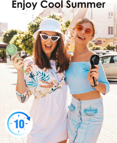 Handheld Fan Mini Portable Fan, 3 Speed Personal Makeup Eyelash Fan for Women, Indoor and Outdoor