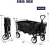 360 Collapsible Wagon Foldable Heavy Duty Steel Utility Outdoor Beach with Big Wheels for Sand, Garden Cart Grocery