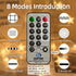 BYIZO 72 160 Crystal Globe & Star String Lights Plug in - FT LED Star Fairy String Lights with Remote Control Timer