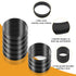 Crumpet Rings, 4Inches Outside Diameter 3.6 Inches Inside Non-Stick English Muffin Rings 8 Packs, Stainless Steel Double Roll Upgrade Design, Suitable For All Kinds of Breakfast.