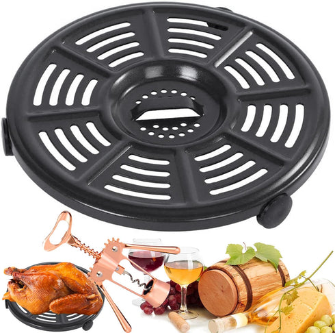 GXF Air Fryer Grill Pan for Ninja 4 QT AF101, 5.5 Quart AF161, Non-Stick Round Grill Plate, Dishwasher Safe