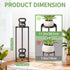 2 KMOTASUO Tier Black Plant Stand Indoor for Large Tall Heavy Duty Planter, Multiple Sturdy Metal Flower Corner Rack