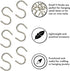 Millennial Essentials Mini S Hooks, 200pcs S Shaped Wire Hook Hangers for DIY Crafts, Jewelry, Key Chain