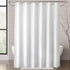 Titanker Washable Fabric Shower Curtain Liner, 72 x 65 Inches, White, Waterproof, Soft, Lightweight with 2 Magnets