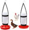 2 Packs Chick Feeder and Waterer Kit 1L Chick Feeder and 1L