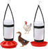 2 Packs Chick Feeder and Waterer Kit 1L Chick Feeder and 1L