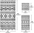 HATESAH Set Set 3 Piece,1 Towel,1 Towel,1 Bath Towels Soft Highly Absorbent Black White Native American Tribal Aztec