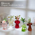 Set 5 Glasseam Mushroom Plant Propagation Stations: Cute Glass Terrarium Jar Propagation Vase of Hydroponic Planters
