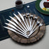 Steak Knives Set, 12 Piece Premium Stainless Steel, 6 Dinner Forks & 6 Knives, Mirror Polish, Dishwasher Safe