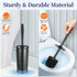 Set: 2 Pack Toilet Bowl Brush Holder Modern Deep Cleaning Bathroom Toilet Scrubber with Caddy for Rv - Rim Decorative