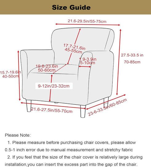 1-Piece Stretch Modern Banquet Armchair Slipcover Accent Chair Covers with Arms Soft Chair Slipcovers for Living Room