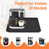 Heavy Duty Silicone Coffee Maker Mat with Lip, 19.7'' x 15'' for Countertops