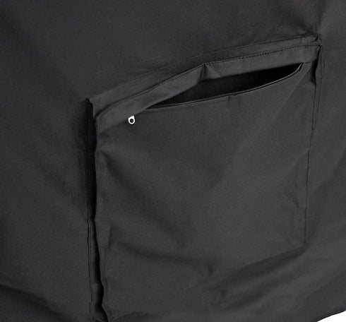 J&C 35x20x34in 80 Cooler Cart Cover-Black Waterproof UV Resistant Patio Rolling Cooler for Most of QT Patio Ice Chest