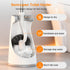 Set, Set, Lefree Toilet Brush and Holder Bathroom Cleaner Brush Curved Design, Non-Slip Handle Toilet Bowl Brush