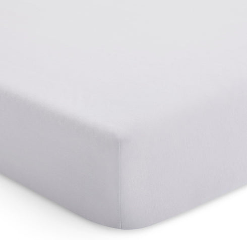 Evolur 1 Piece Rock Grey Full Crib Solid Fitted Sheet, Fitted Crib