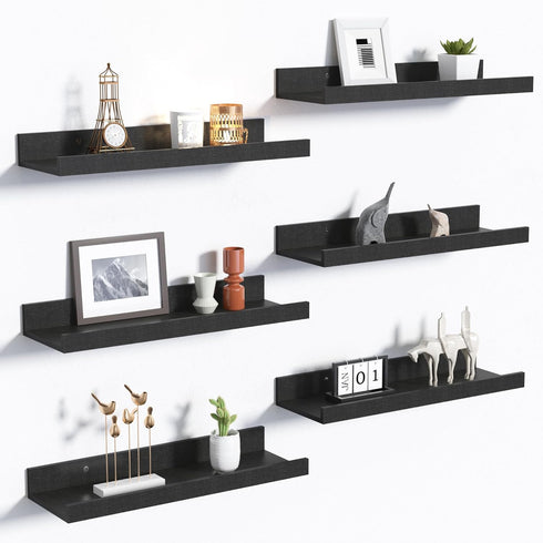upsimples Floating Shelves for Wall, Wall Shelves for Decor Storage Set of