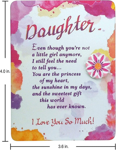 Blue Mountain Arts Daughter Magnet with Easel Back—Gift from a Mom or Dad, 4.9 x 3.6 Inches (Daughter)