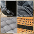 GKWW Non-Slip Desk Chair Cushion Rocking Office Chair Pad with Ties Soft Seat Cushion with High Back Support for Dorm