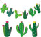 24 Pcs Cactus Cutouts Wooden Ornaments | Summer Themed Party Banner DIY Green Decoration for Mexican Birthday Baby