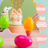 3.15" 494 6 JOYIN PCS Plastic Easter Eggs Golden Eggs, Large Empty Eggshells Fillable for Easter Hunt, Parties, Basket