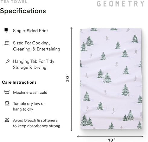 GEOMETRY Christmas Kitchen Towels - Quick Dry Microfiber Cloth Dish Towels for Kitchen Drying - Premium Quick Dry Towel
