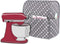 Luxja Dust Cover for 4.5-Quart and 5-Quart Stand Mixer, Cloth Cover with Pockets, Gray Dots