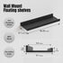 5 Set RICHER HOUSE Floating Wall Mounted Shelves, Black Shelves for Wall Decor, Modern Picture Ledge Shelf with Lip