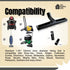 1.25 Squeegee Floor Tool for Wet/Dry Vacuums - Water Removal Attachment with 1 3/8 & 1.5 Adapters for Shop Vac,