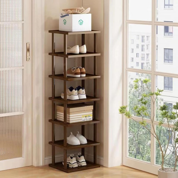 Vertical Shoe Rack - Tall Narrow Shoe Rack Organizer for Small Spaces,7