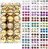 walsport Christmas Balls Ornaments for Xmas Tree, 36ct Plastic Shatterproof Baubles for Christmas Party Decoration