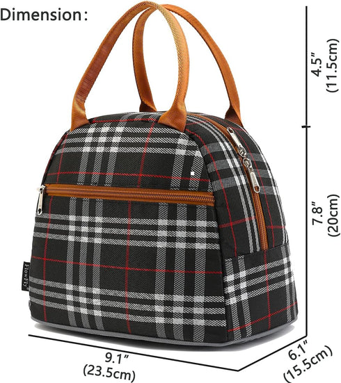 FlowFly Insulated Lunch Cooler Bag, Tote Bag Organizer for Women/Men