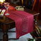 ARTABLE Burgundy Rectangle Table Runner, Fabric Home Garden Table Runner for Indoor and Outdoor Dining (16 x 120 Inch)