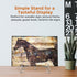 TR-LIFE Plate Stands for Display, 10 Inch Metal Easel Stand for Picture Frame and Decorative Plates (Silver 2 Pack)