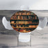 YINRON 40-44" Bookshelf Round Table Cloth Book Case Library Bookworm Books Elastic Edged Table Cover Fade and Stain