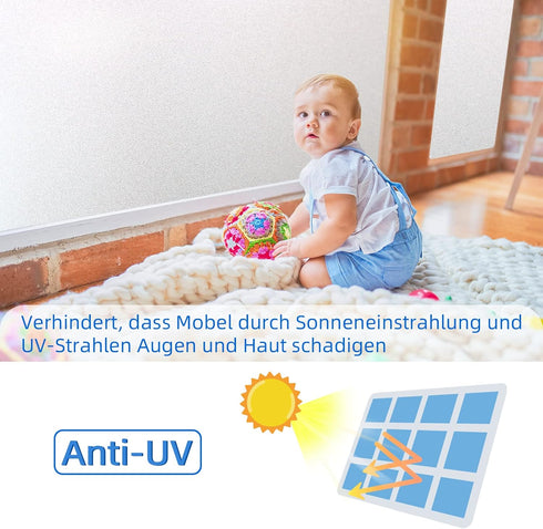 DIFIT Window Privacy Film, Frosted Glass Static Cling Window Film for Bathroom, Office, Living Room