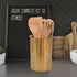 Darware Hammered Gold Kitchen Utensil Holder, 7-Inch Tool Caddy for Wooden Spoons, Spatulas, & More