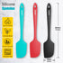 3 Pack Large Silicone Spatula for Kitchen,600 F Heat resistant Rubber Spatulas for Baking,Cooking, Scraping,and Mixing,Non Stick Kitchen Utensils, BPA Free, 11.2 IN, Multicolors by Vovoly