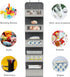 Over The Door Hanging Organizer with 5 Big Pockets, Wall Mount Storage for Pantry, Closet, and Nursery