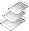 Baking Sheet with Cooling Rack Set, 3 Premium Stainless Steel Cookie Sheets and Wire Racks, Non-Toxic