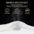 8-21 Inches King Quilted Fitted Waterproof Mattress Pad, Breathable Premium Soft Filling Mattress Protector, Deep