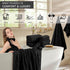 8 Set Black|2 Sheet,2 Towels,4 Cozy Set Piece Bath Towel Oversized Large Bath Hand Washcloths| Ultra Soft Bath Towel