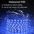ALITOVE 16.4ft 5050 Blue LED Flexible Strip Ribbon Light Black PCB DC 12V 5M, Waterproof IP65
