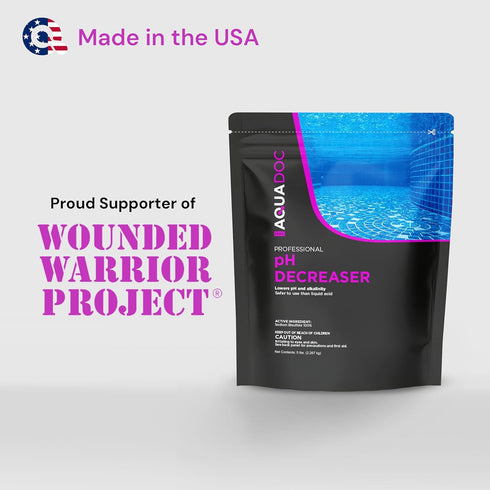 5lb MAV AquaDoc pH Down for Pools - - Sodium Bisulfate pH Decreaser for Pool & Alkalinity Decreaser - Easy Dissolving