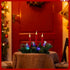 Aokudoni Christmas Decorations: Christmas Table Centerpieces with Artificial Pine Branches Berries Candles Indoor Xmas