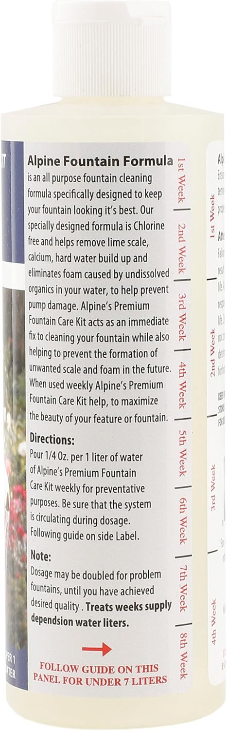 Alpine Corporation 8 oz. Floor Fountain Cleaner for Indoor and Outdoor Fountains