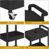 3-Tier 3-Tier-Plastic) MIOCASA Utility Rolling Cart with Cover Top Board, Kitchen Storage Organization, Art Cart