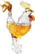 500ml Cock Chicken Decanter Whiskey and Wine Decanter - by The Wine Savant - Glass Rooster Decor Barware - Spirit