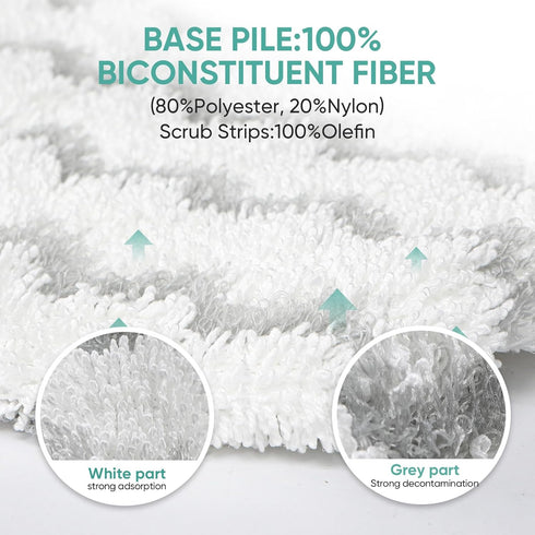4 Pack 1940 1806 1544 1440 2075A 2685A 19402 19404 19408 1940a 1940q 1940t B0006 B0017 Steam Mop Pads for Bissell