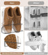 6PCS, Wall Mounted Shoe Rack with Sticky Hanging Strips, Metal Wall Shoe Storage, Hanging Shoe Organizer