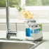 Casabella Duo Sink Sider with Sponge Holder - White & Chrome